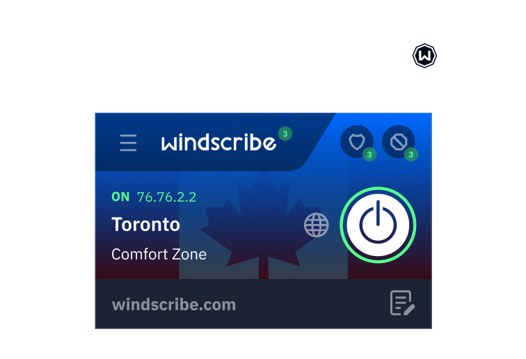 Windscribe extension app